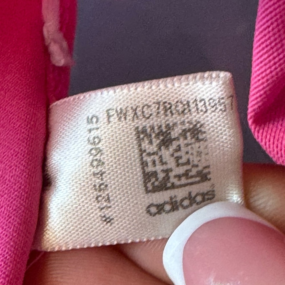 Adidas Powerreact Racerback Sports Bra Pink‎ Size Small - Picture 4 of 4